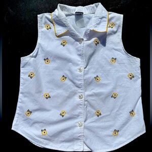 Vintage 1990s flower embroidered tank